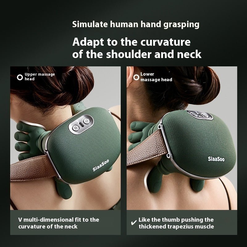Wireless Neck & Shoulder Massager — 4D Kneading with Heat - Velora Wild
