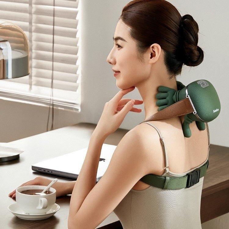 Wireless Neck & Shoulder Massager — 4D Kneading with Heat - Velora Wild