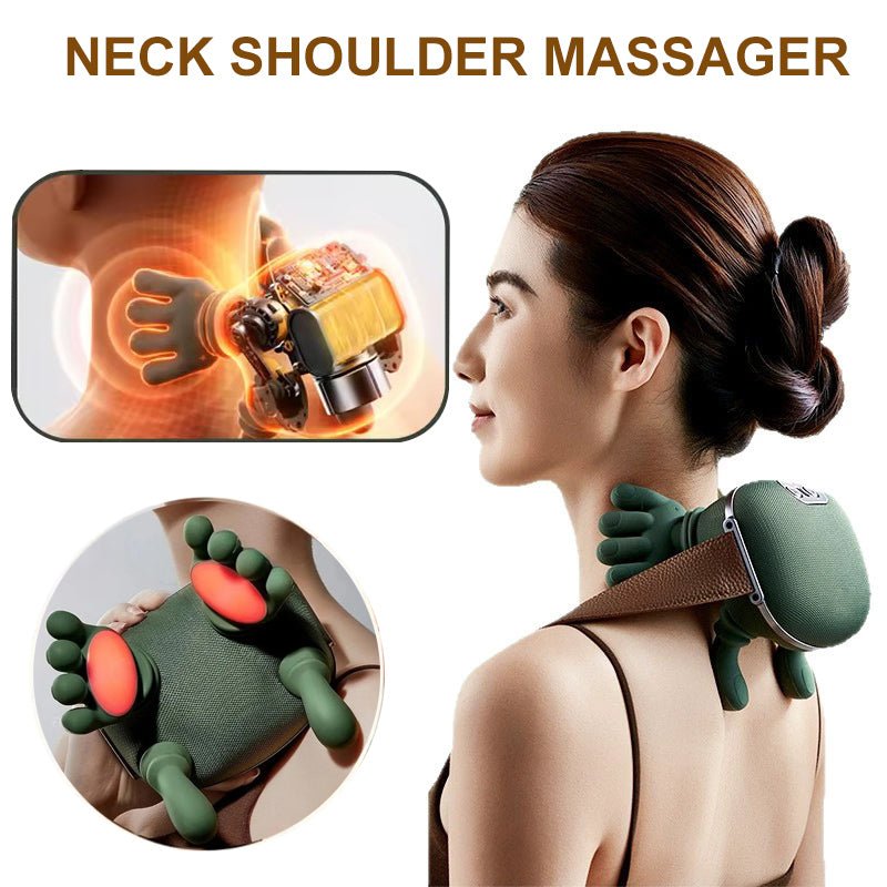 Wireless Neck & Shoulder Massager — 4D Kneading with Heat - Velora Wild
